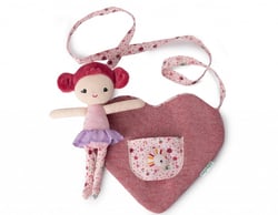 Mon sac coeur et sa poupee Aline - Lilliputiens