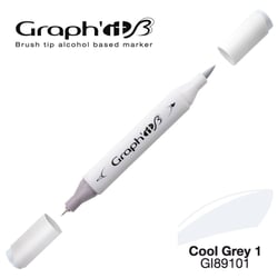 Graph'It - Marqueur manga à l'alcool Graph'it Brush 9101 Cool Grey 1