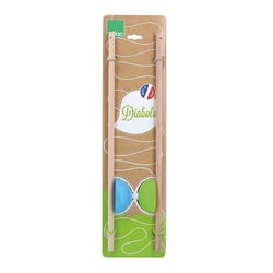 Diabolo classique vert et bleu - VILAC - 4404S - Bois - Dès 5 ans