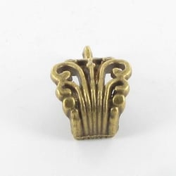MégaCréa - Bélière filigranée métal 17mm Bronze (10 pièces)