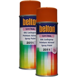 2 sprays de peinture Belton Spectral RAL2011 Orange foncé 400ml