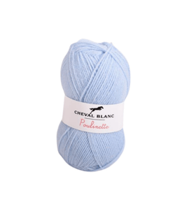 Pelote de laine à tricoter POULINETTE - Cheval Blanc 291 Bleu