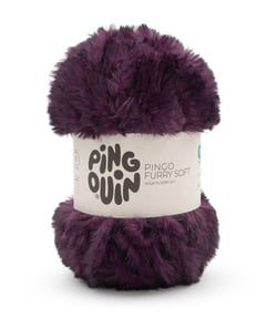 Pelote fausse fourrure PINGO FURRY SOFT - 100Gr - Pingouin Prune/Violet