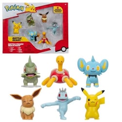 Pack 6 Figurines Pokémon - JW3614 - 5 cm - Combats Pokémon