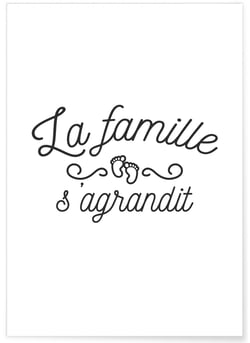 Affiche 'La famille s'agrandit' | A3 : 29,7x42cm