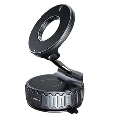 Avizar Support Magnétique Universel Rotatif avec Ventouse Renforcée pour Voiture Noir