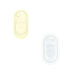 Moule en silicone 8,2cm x 4,3cm x 1,2cm - Pendentif Père Noël