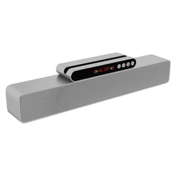 Enceinte Bluetooth Portable Ultra Puissante 10W Son Stéréo Surround LED Multifonctions Argent YONIS