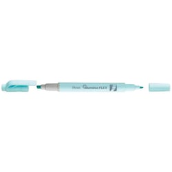 Lot de 10 surligneurs double pointe PENTEL Illumina Flex Pastel - Bleu clair pastel