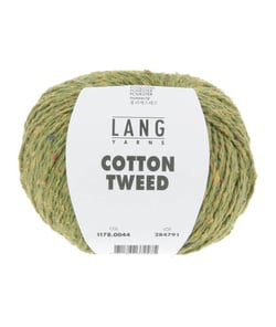 Pelote de Soie et Coton COTTON TWEED - Lang Yarns 44 Vert