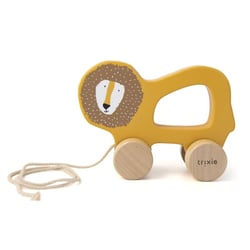 Jouet a tirer en bois – Mr. Lion - TRIXIE BABY - Orange