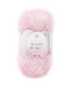 Pelote de Fil à Tricoter CREATIVE BUBBLE DEGRADE – Rico Design 02 Rose
