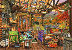 Puzzle 1000 pièces - Adirondack Porch - Bluebird Puzzle