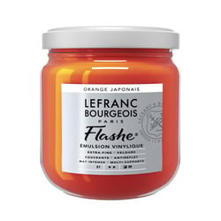 Peinture vinylique - Flashe - Orange japonais - 476 - Lefranc Bourgeois - 400ml