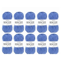 10 pelotes de laine - Azur - 100% acrylique - Bergère de France - Barisienne