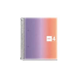 Cahier - A5 - Petits carreaux - Spirales - Couverture rigide - 120 feuilles - Miquelrius