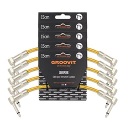GROOVIT® Câble Patch Rond Tressé Blindé 15cm (Pack x5)