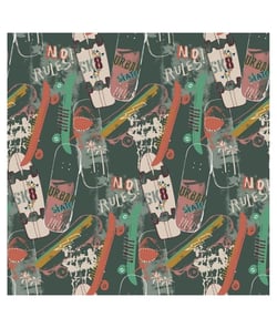 Tissu sweat Poppy skate de 150 cm de largeur 8350 multic vendu par 50 cm