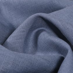 Tissu Ramie Lin uni Bleu ardoise