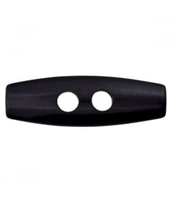 Bûchettes en polyester 2 trous 30 mm X1 - Prym Noir