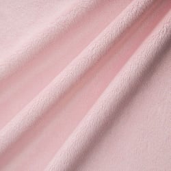 Tissu Doudou Ultra doux Ras Rose bébé