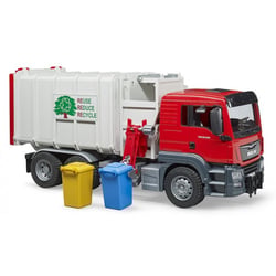 Camion poubelle avec chargement lateral man tgs - bruder - 03761 - recyclage