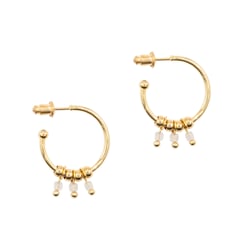 Boucles d'oreilles Karia en pierres Pierre de lune - Sloya