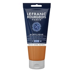 Peinture acrylique - Terre sienne naturelle - 482 - Fine - Lefranc Bourgeois - Tube 80ml