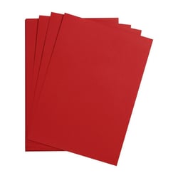 25 feuilles de papier - Rouge - A4 - 270g - Lisse - Dessin, loisirs créatifs - Maya