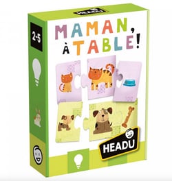 Puzzle Maman a table – Jeu de logique - HEADU - Vert