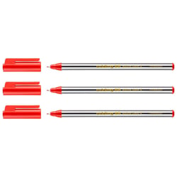 Lot de 3 feutres fins 0,6 mm - EDDING - Office Liner - Rouge