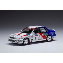Miniature montée - IXO - Mitsubishi Galant VR-4 Eriksson 1990 - Échelle 1/43 - 2ème RAC Rallye - Livrée montée