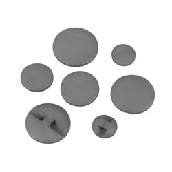 Lot de 6 boutons tunnel classique gris anthracite