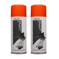 Lot de 2 sprays de peinture - mandarine - AMT