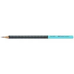 Crayon graphite FABER-CASTELL GRIP 2001 TWO TONE - HB - Turquoise - Corps triangulaire bicolore