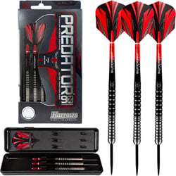 Fléchettes Predator 90 steel 24g R - Harrows - Rouge