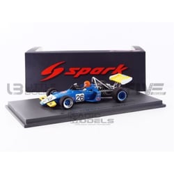 Voiture Miniature de Collection - SPARK 1/43 - BRABHAM BT38 - Salsburgring F2 1972 - Bleu / Jaune - S7439