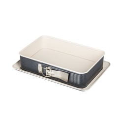 Moule à charnière rectangulaire 28 x 18 cm crème noir Zenker Smart Pastry
