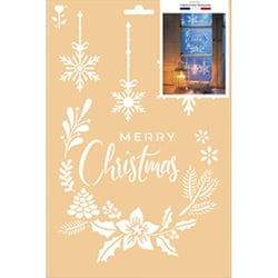 POCHOIR A4 SANS SACHET - COURONNE X-MAS