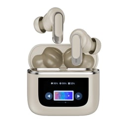 Ecouteurs Bluetooth Écran Tactile ANC Or Champagne Son 3D Immersif Or YONIS