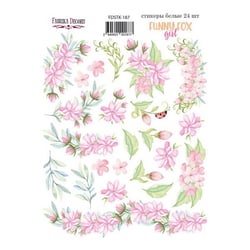 Planche de stickers couleur embelissement Fabrika Decoru FUNNY FOX GIRL 187