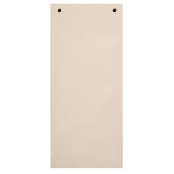 Paquet 100 fiches intercalaires horizontales unies perforées Forever - 105x240mm - Ivoire - x 12 - Exacompta