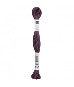 Fil à broder mouliné Uni - Rico Design 097 Violet