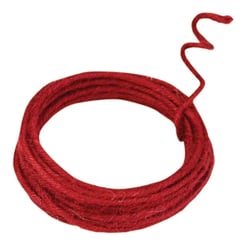 MégaCréa DIY - Cordon de jute armée bordeaux 0,2 cm x 3 m