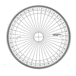 Graphoplex - Rapporteur cercle entier 400 grades Ø 10 cm