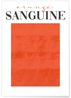 Affiche Orange Sanguine | A3 : 29,7x42cm