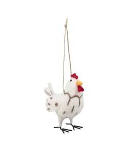 Kit Feutrine Poulet - 9 x 10 cm - Trimits Blanc