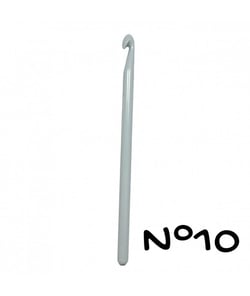 Crochet - 15cm - n°7.00 à 10 - plastique - Distrifil taille n°10