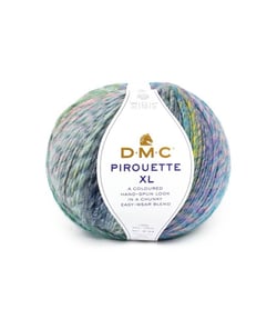 Pelote de laine à tricoter PIROUETTE XL - 200gr - DMC 1102 Multicolore