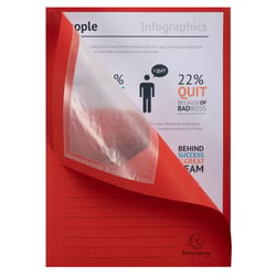 Paquet de 100 chemises à fenetre Forever - 22x31cm - Rouge - x 4 - Exacompta
